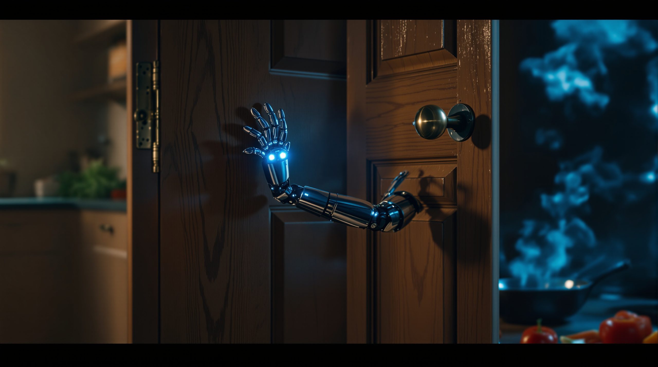 Robot-oprør sat på pause: Maskiner taber til dørhåndtag