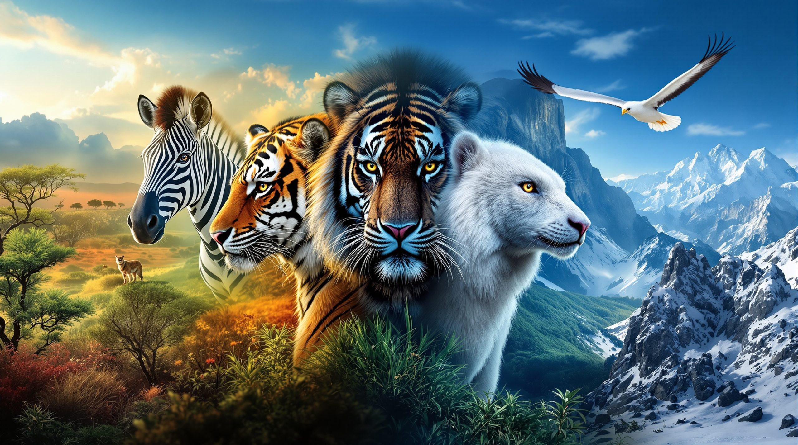 Sjældne dyr eksploderer: Plettet zebra og sort tiger!