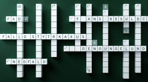 fald i krydsord