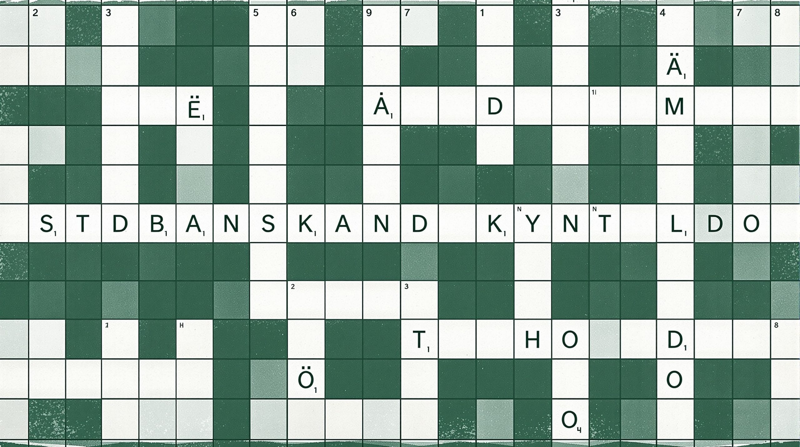 badestrand i krydsord