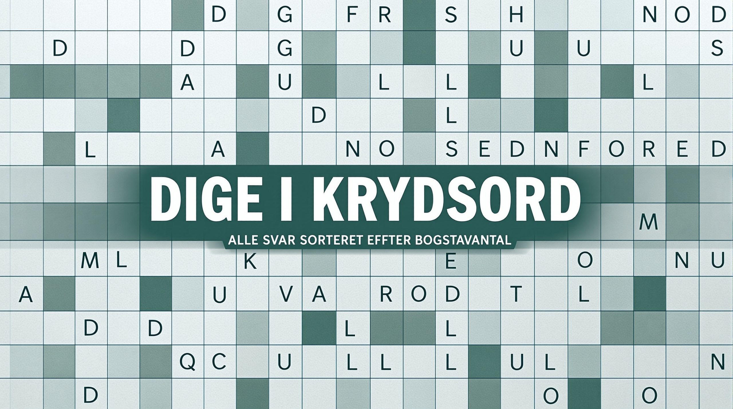 dige i krydsord