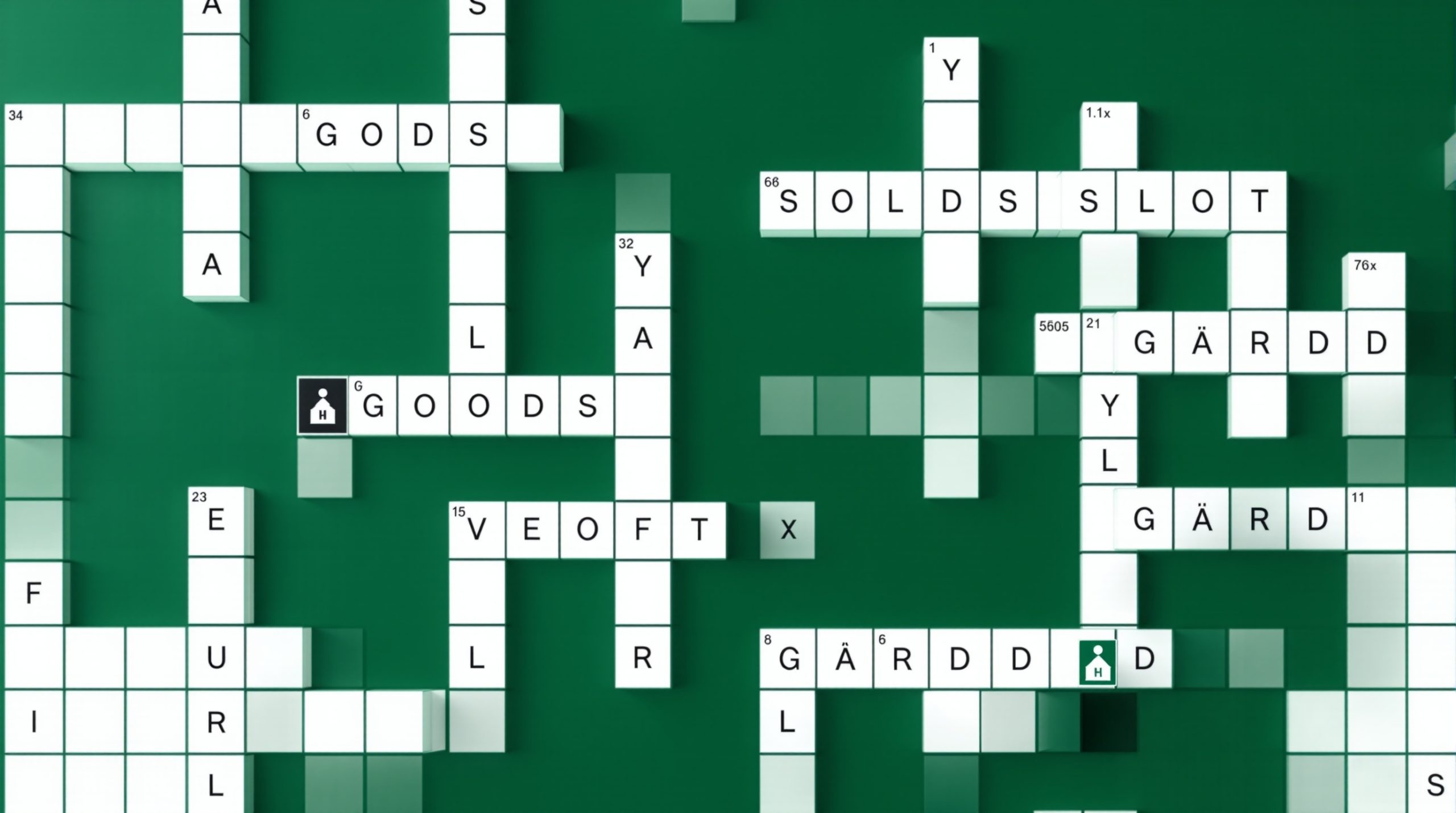 herregård i krydsord