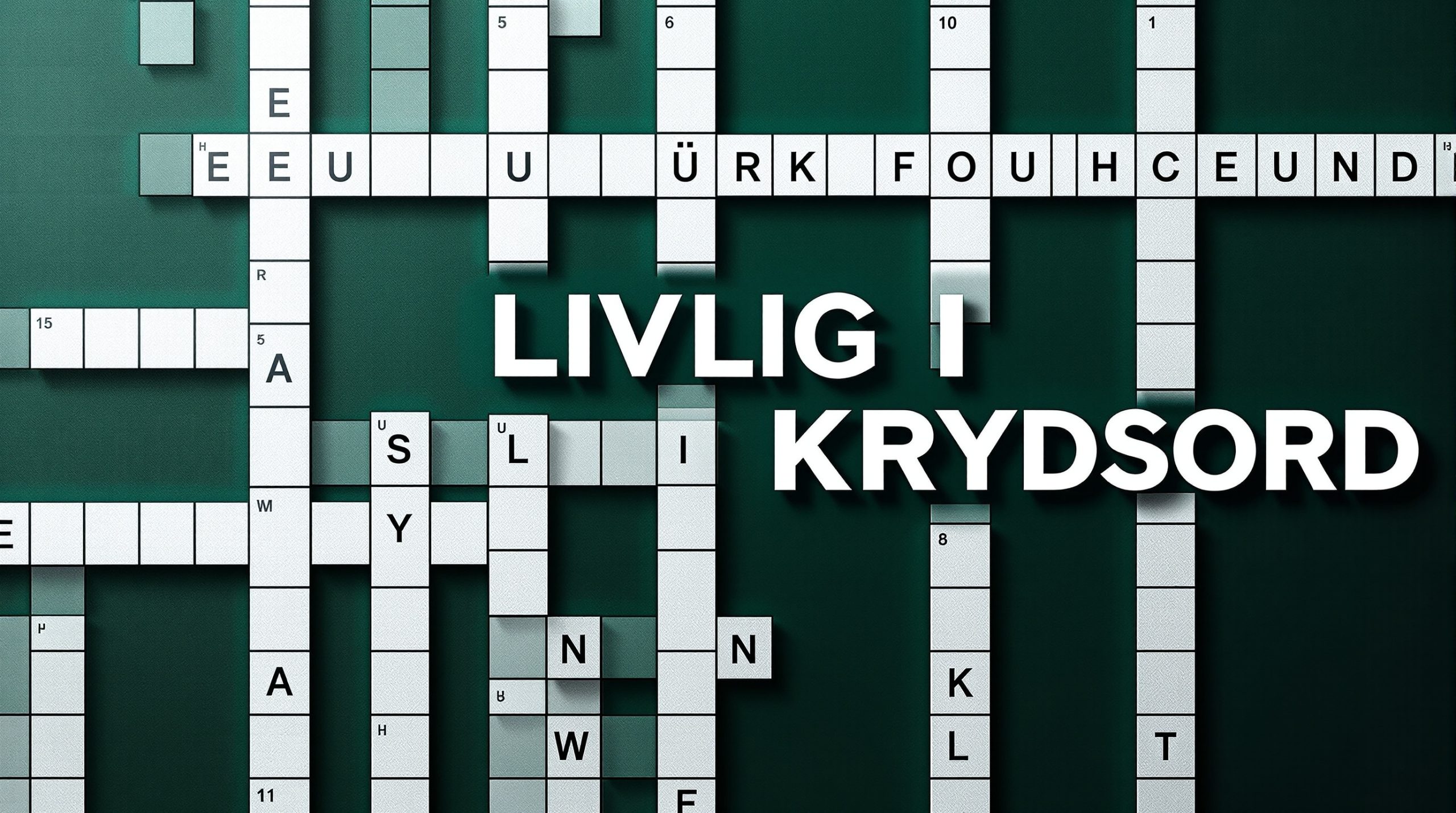 livlig i krydsord