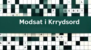 modsat kredit i krydsord