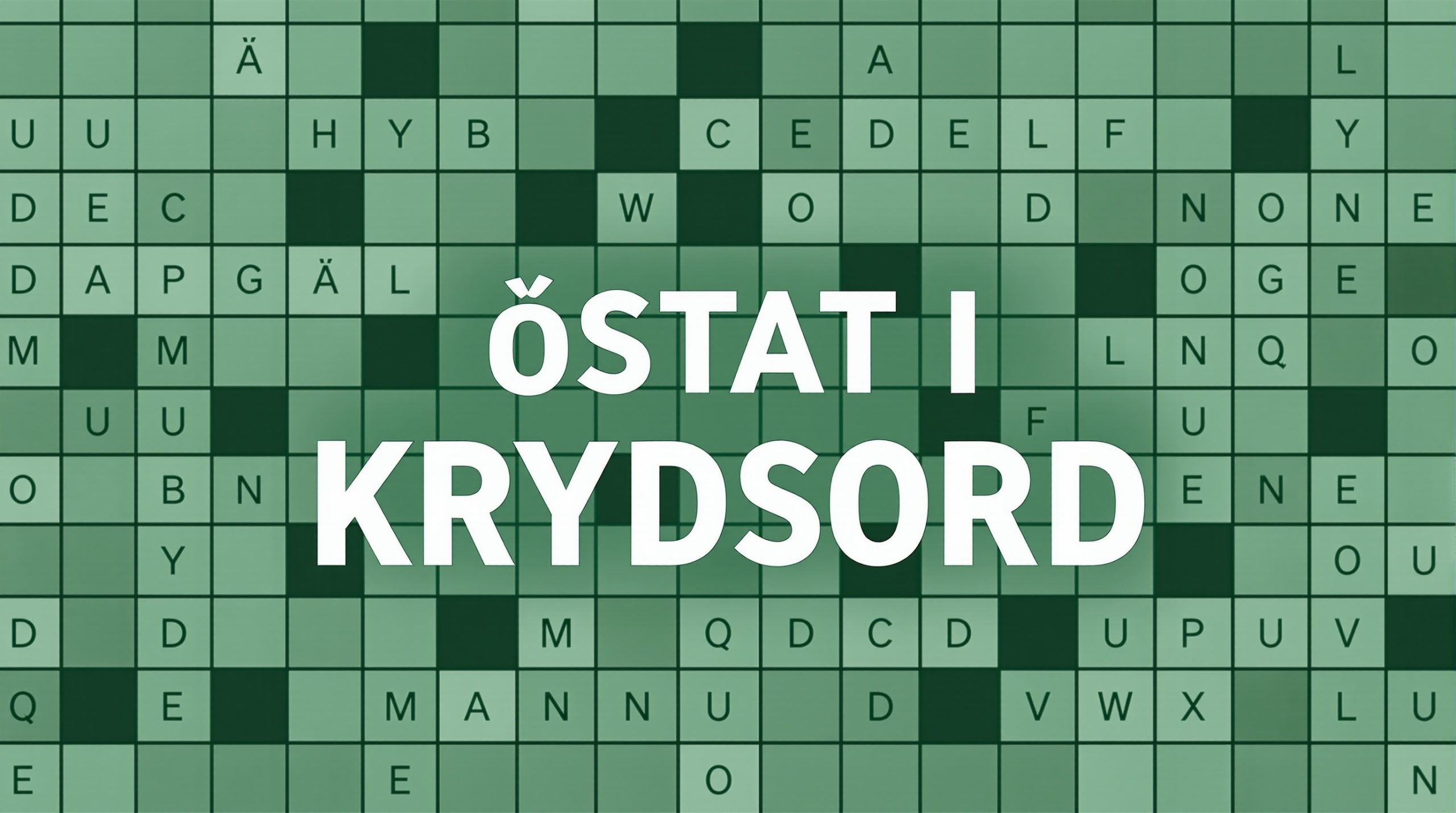 østat i krydsord