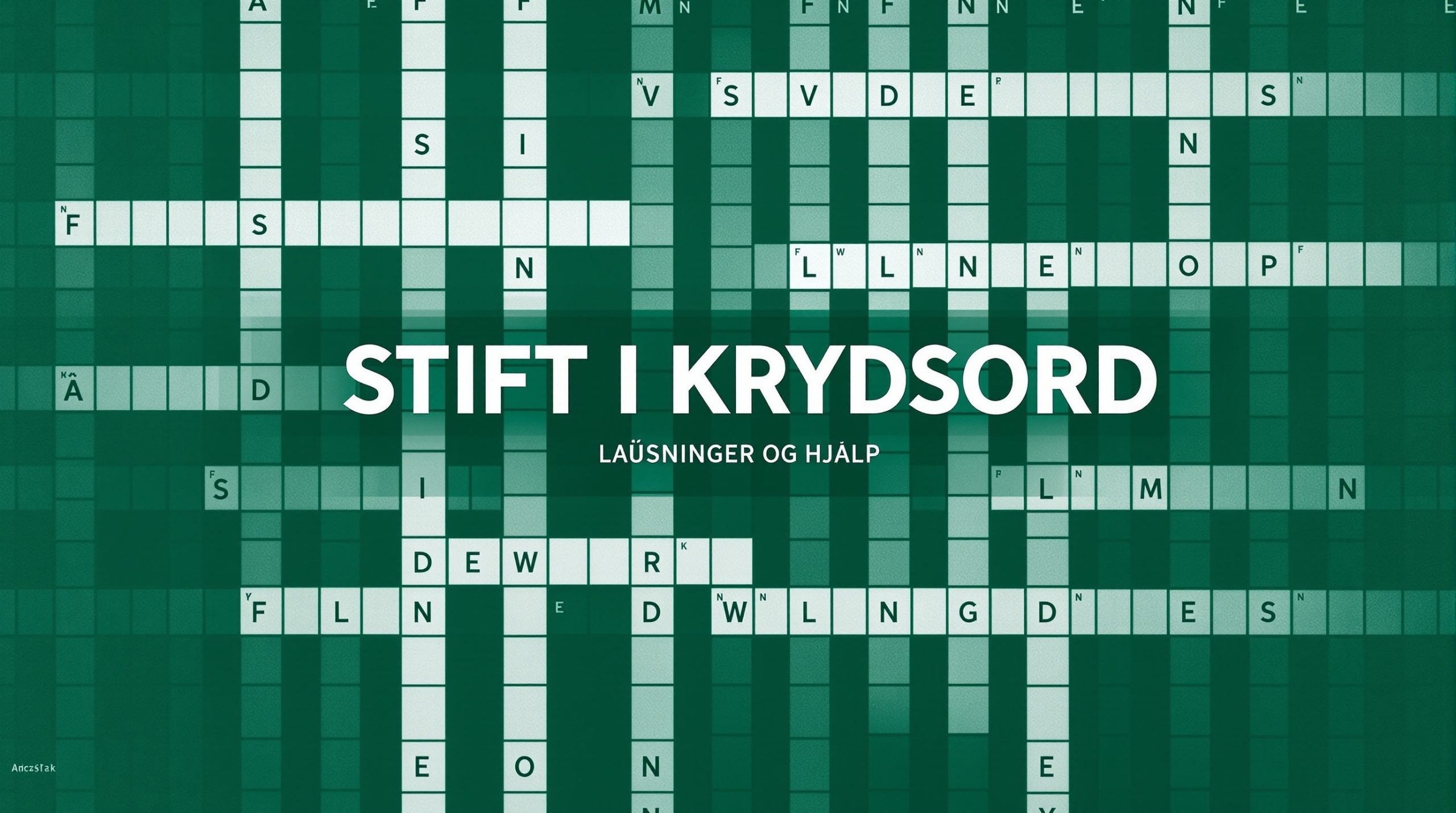 stift i krydsord