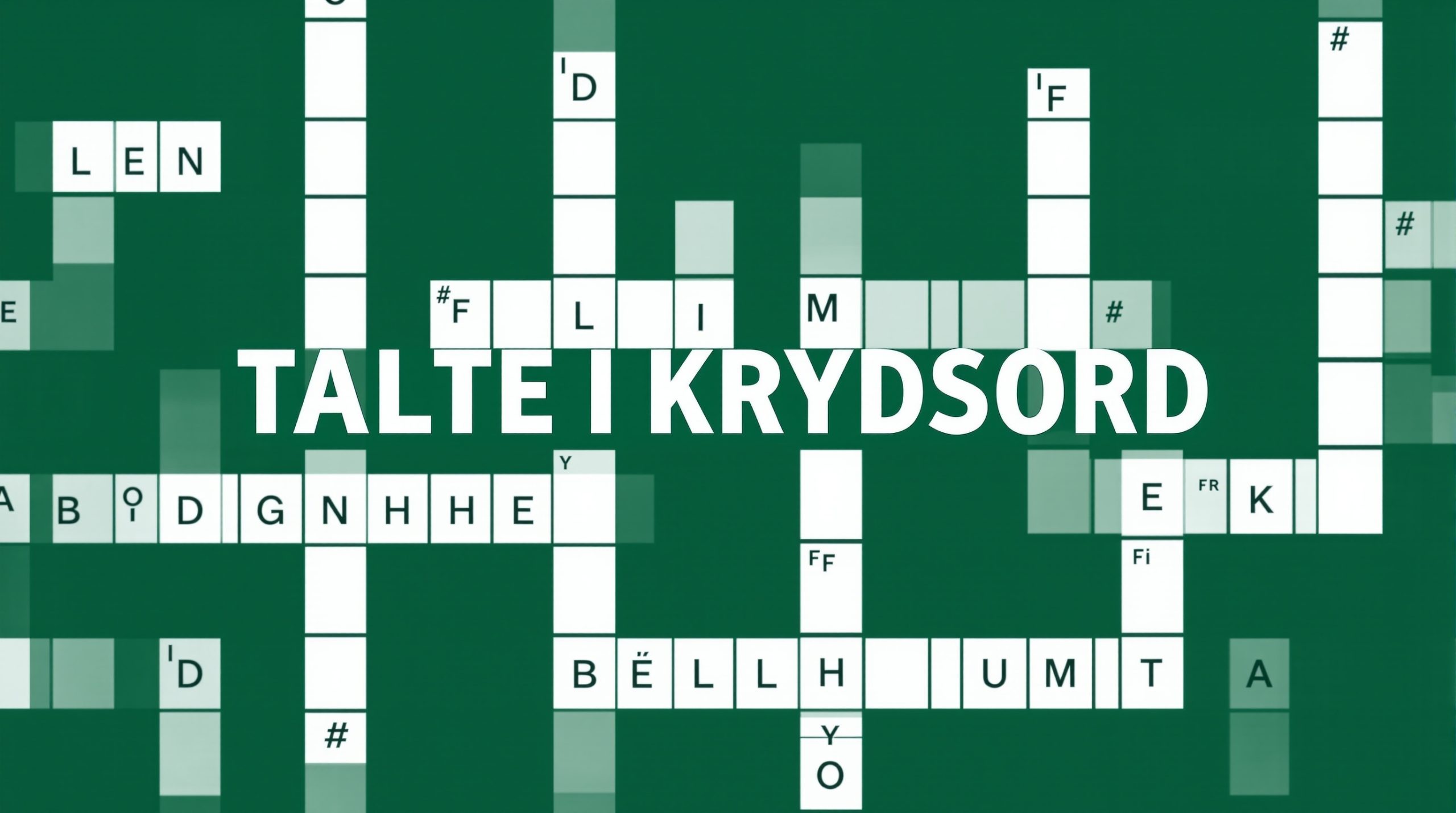 talte i krydsord