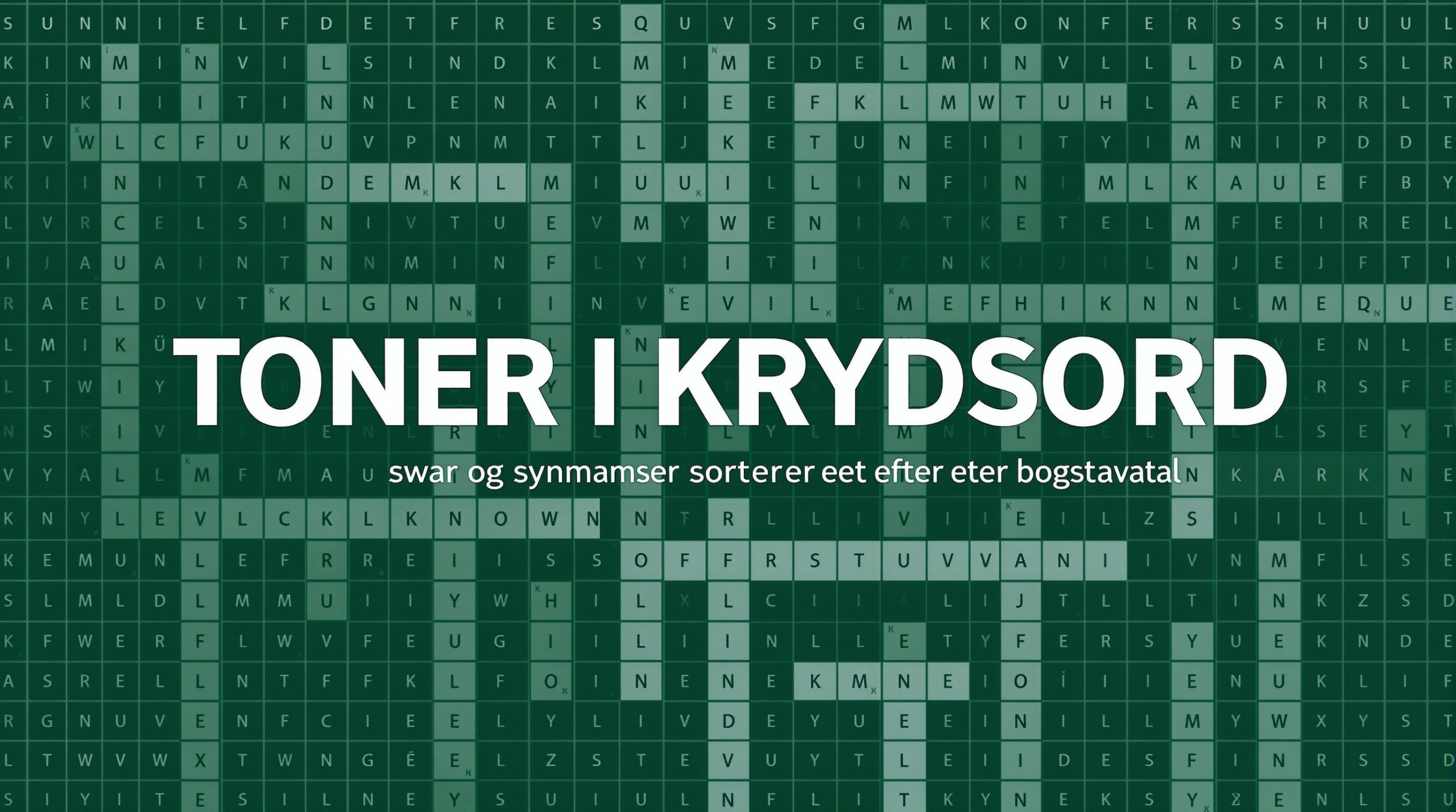 toner i krydsord