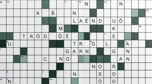 tråd i krydsord