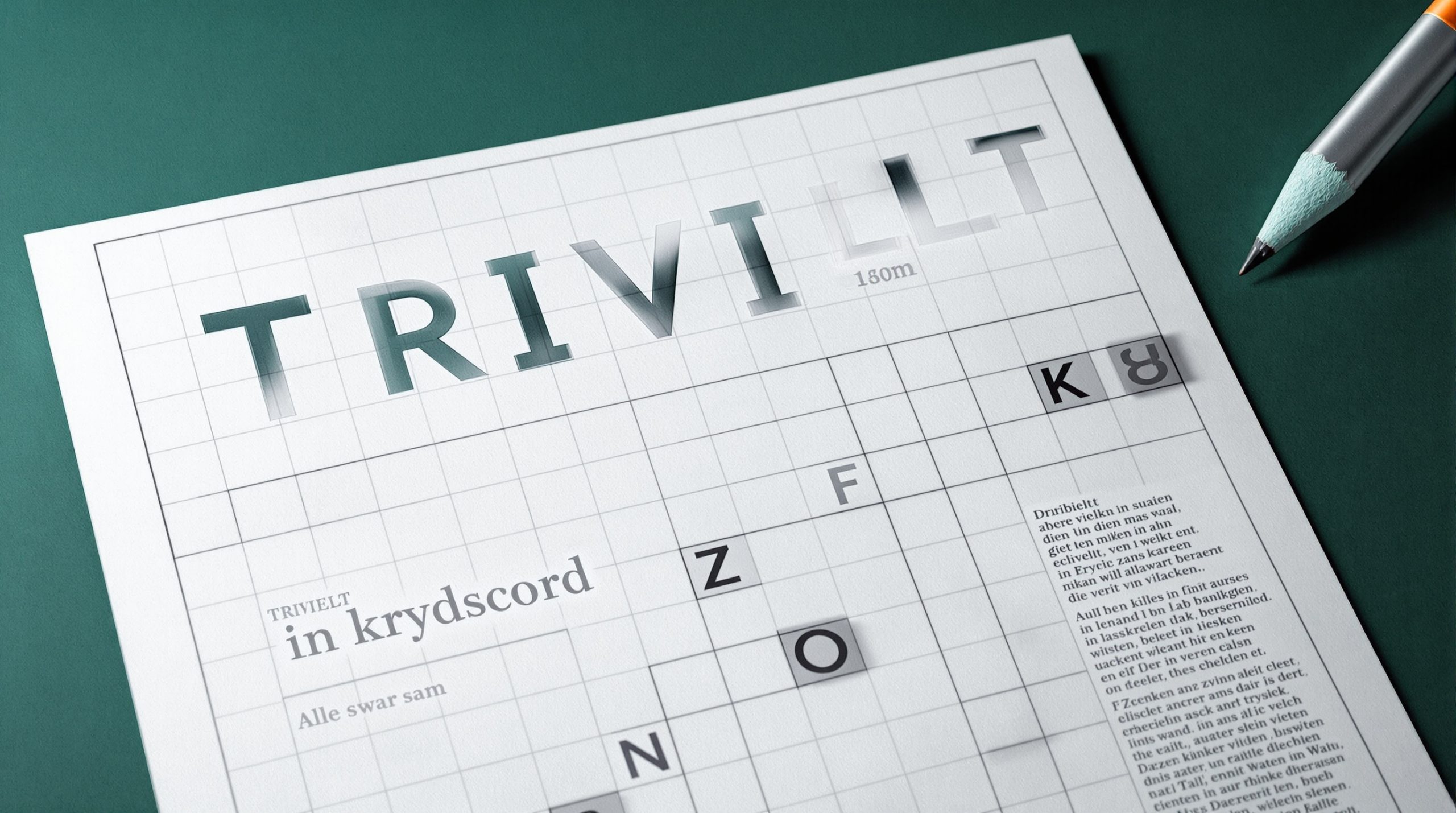trivielt i krydsord