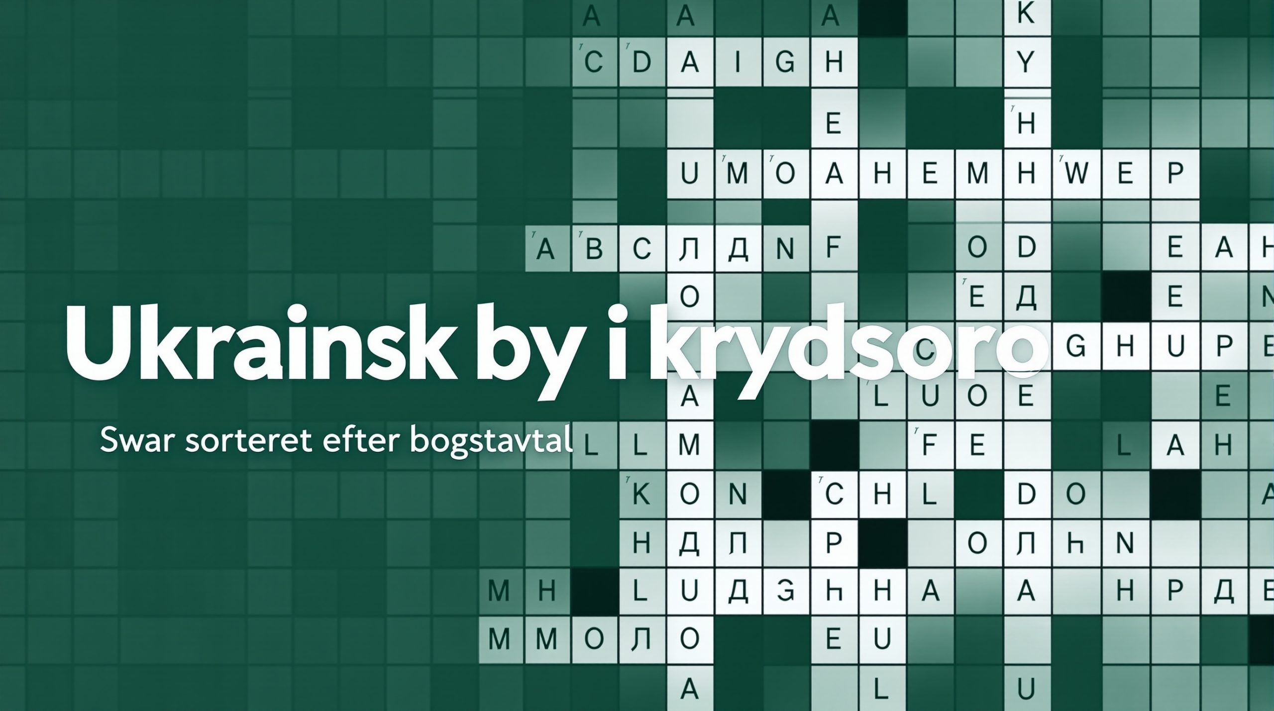 ukrainsk by i krydsord