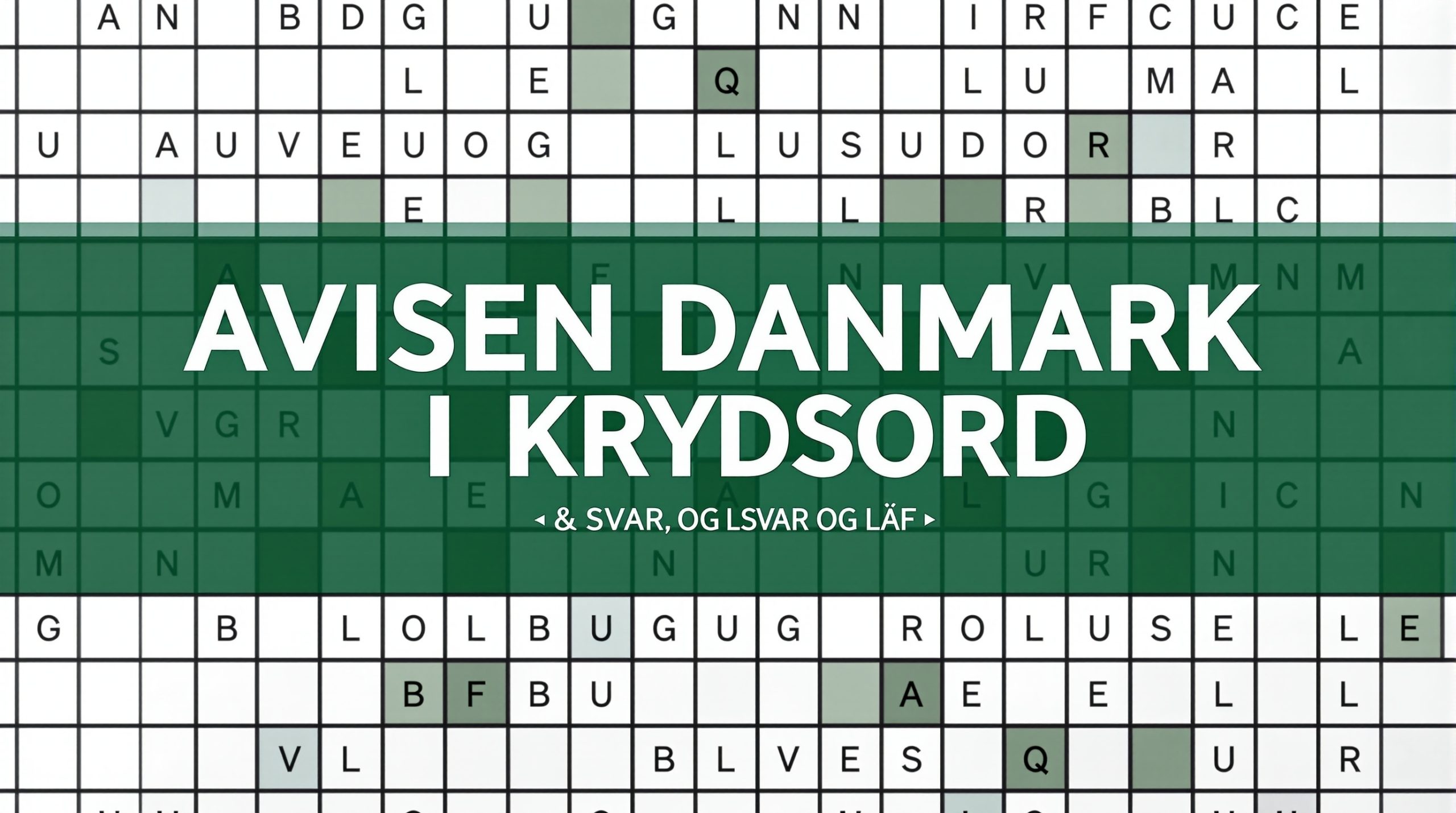 avisen danmark i krydsord