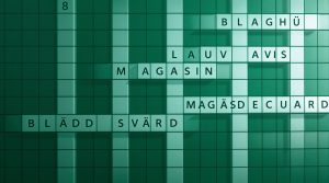 blad i krydsord