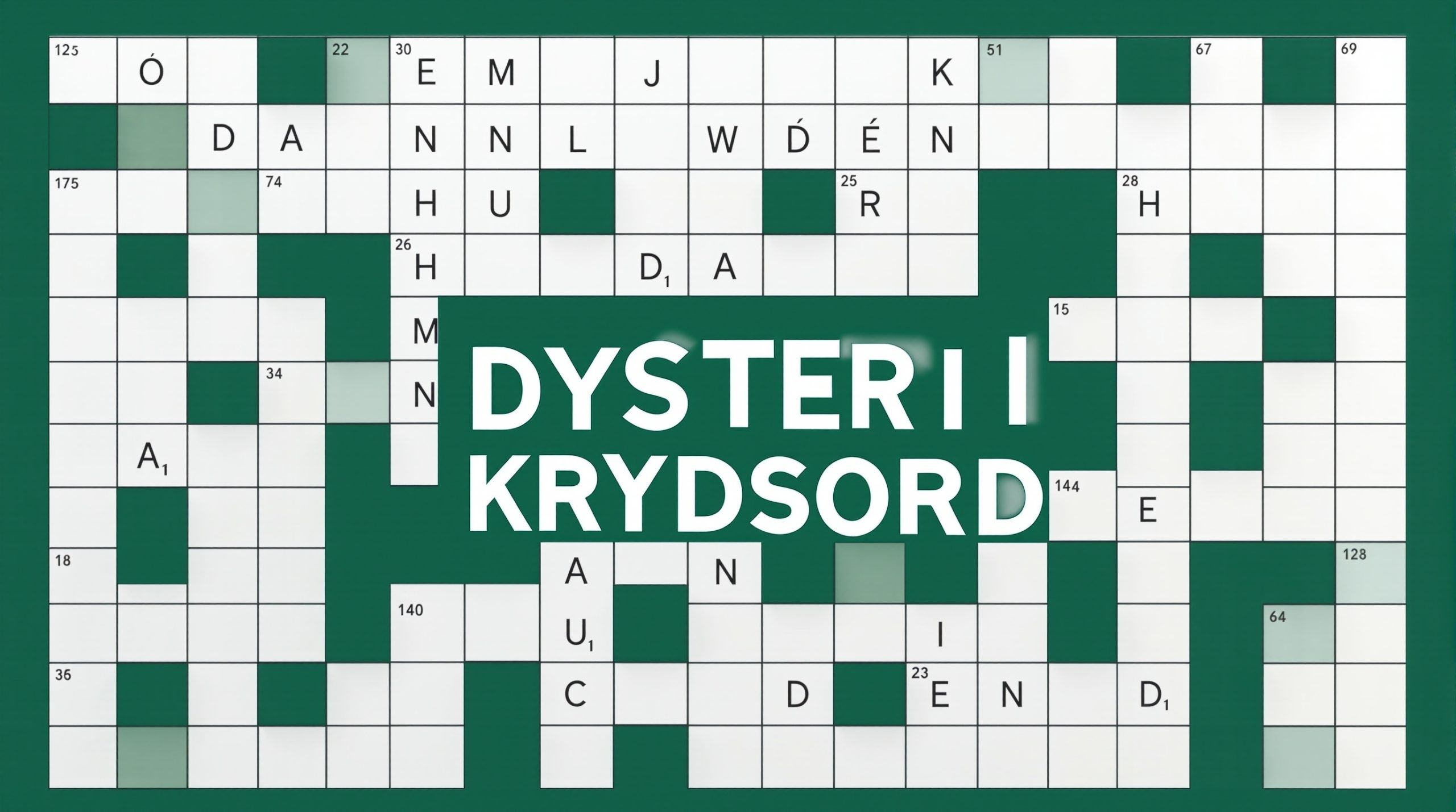 dyster i krydsord