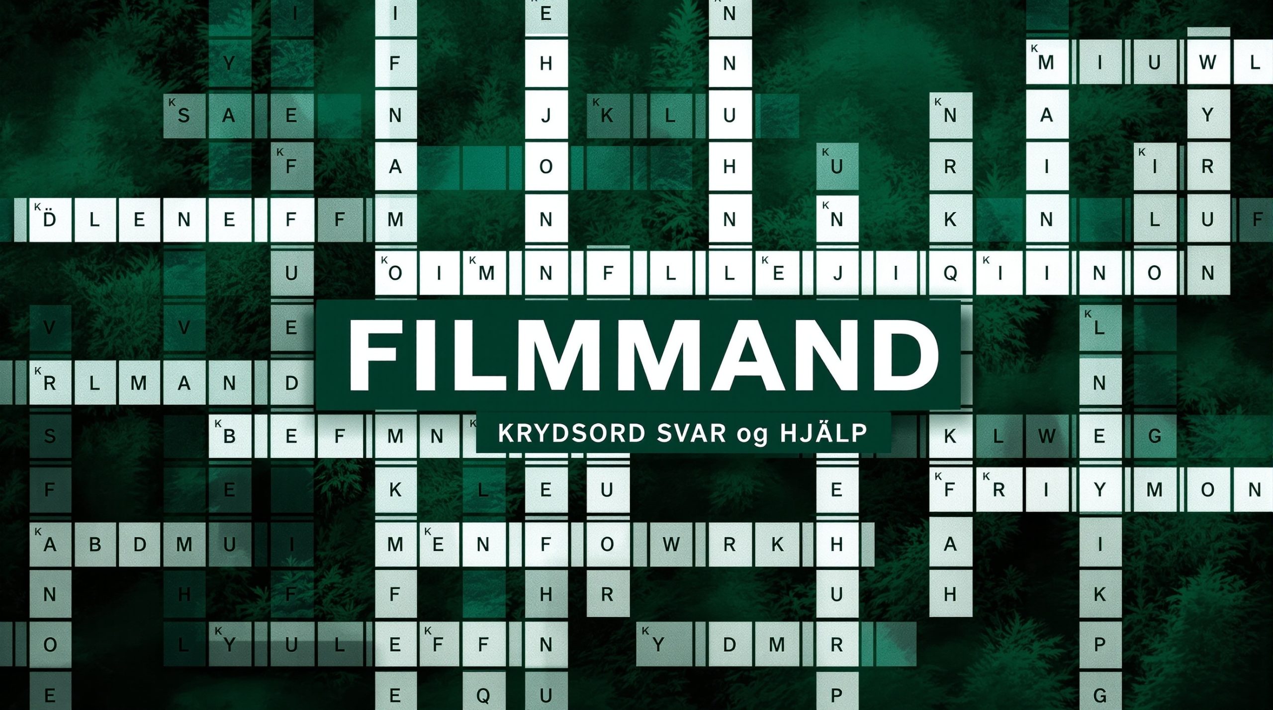filmmand i krydsord