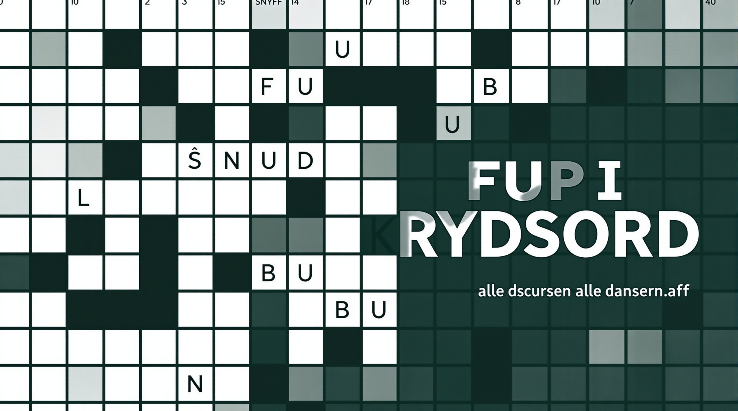 fup i krydsord