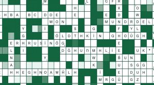 halvædelsten i krydsord