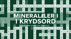 mineraler i krydsord