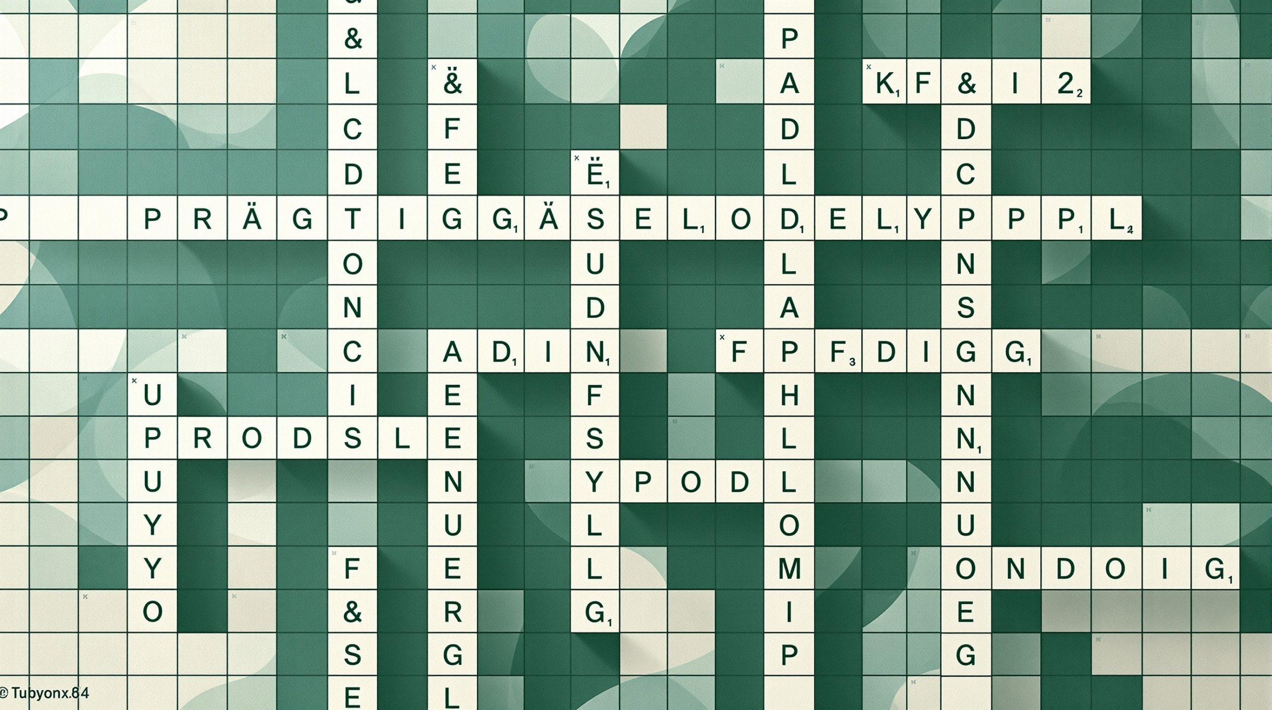 overdådige i krydsord