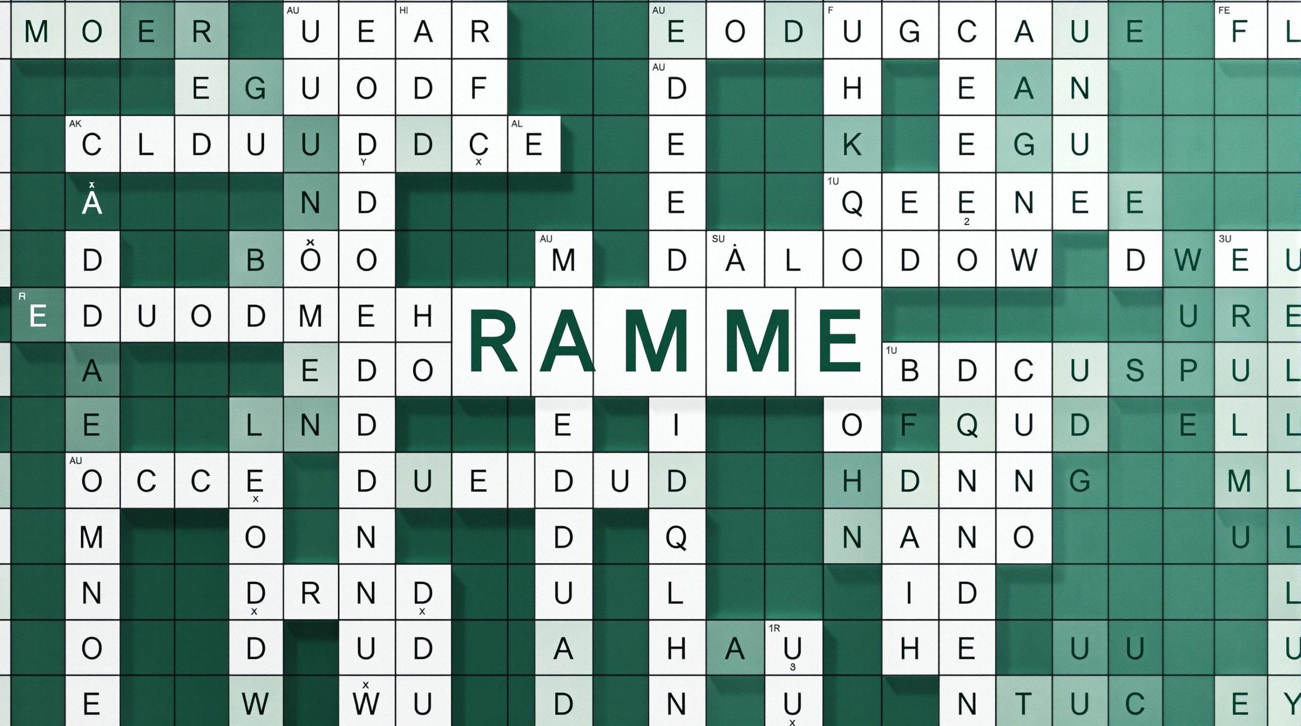 ramme i krydsord