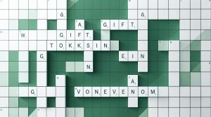 slangegift i krydsord