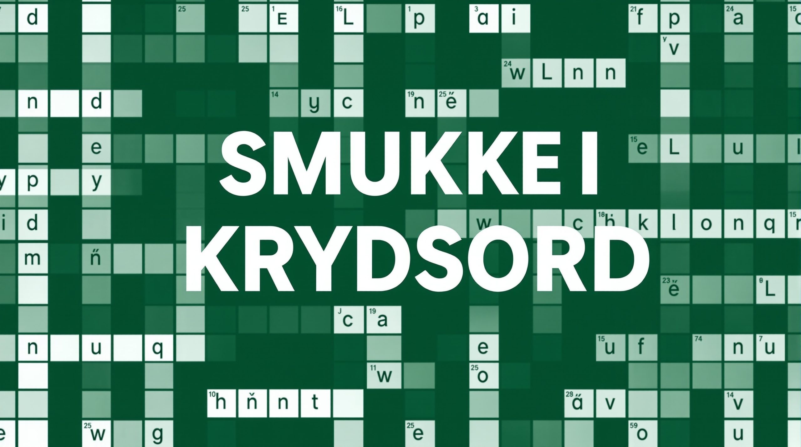 smukke i krydsord