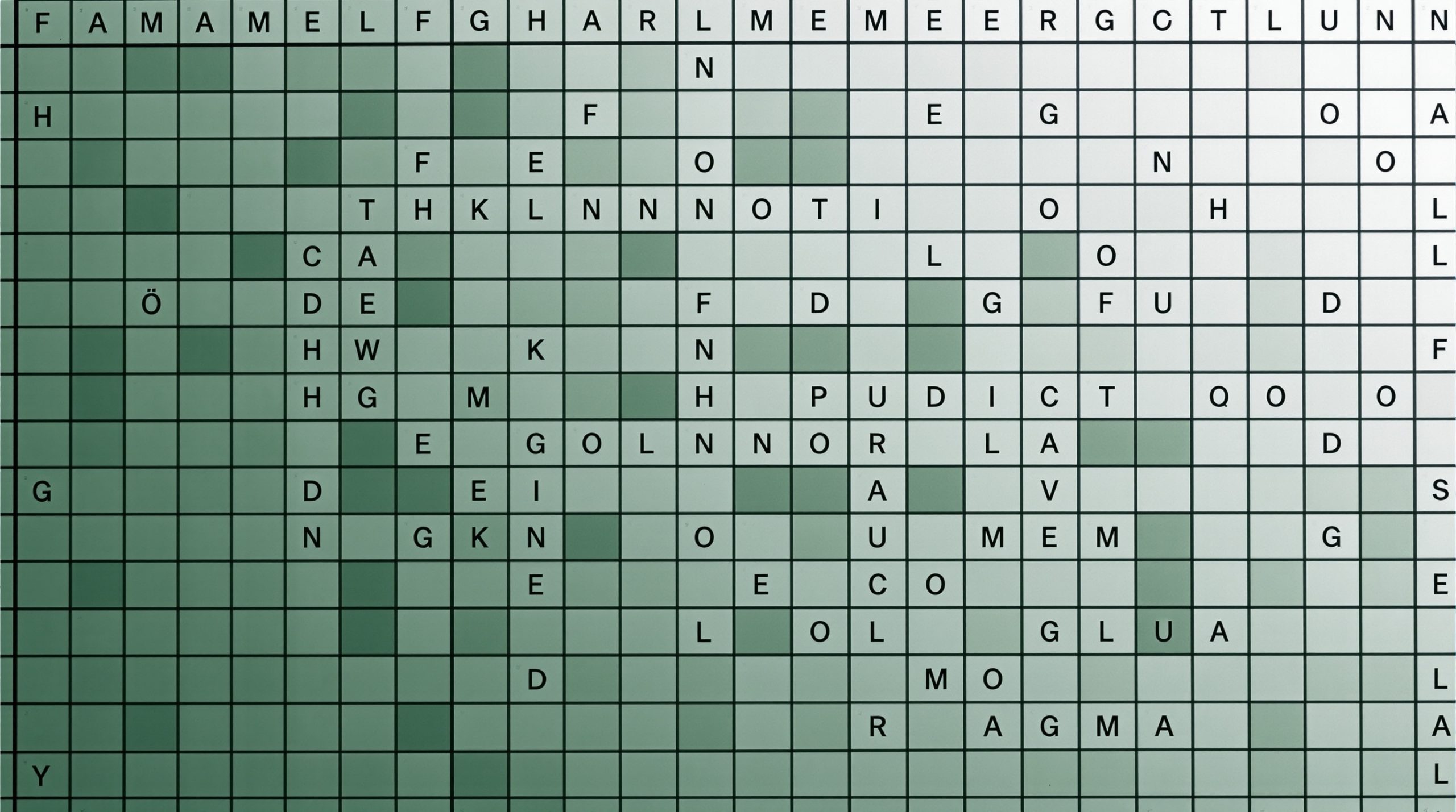 stenmasse i krydsord