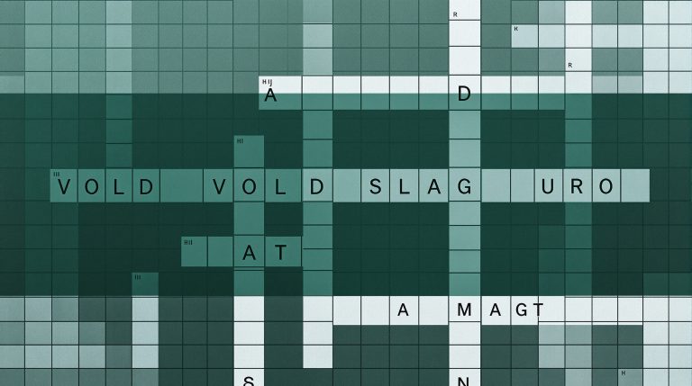 vold i krydsord