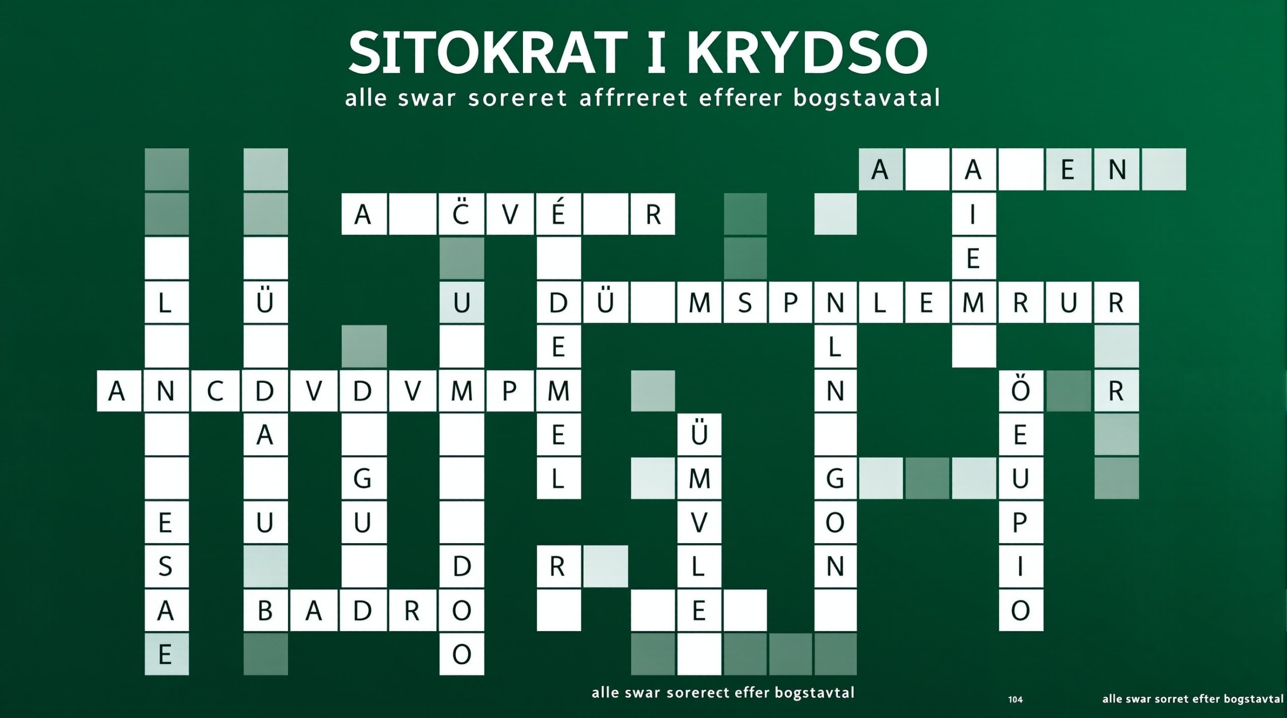 aristokrat i krydsord