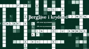 bjergløve i krydsord