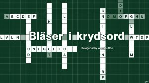 blæser i krydsord
