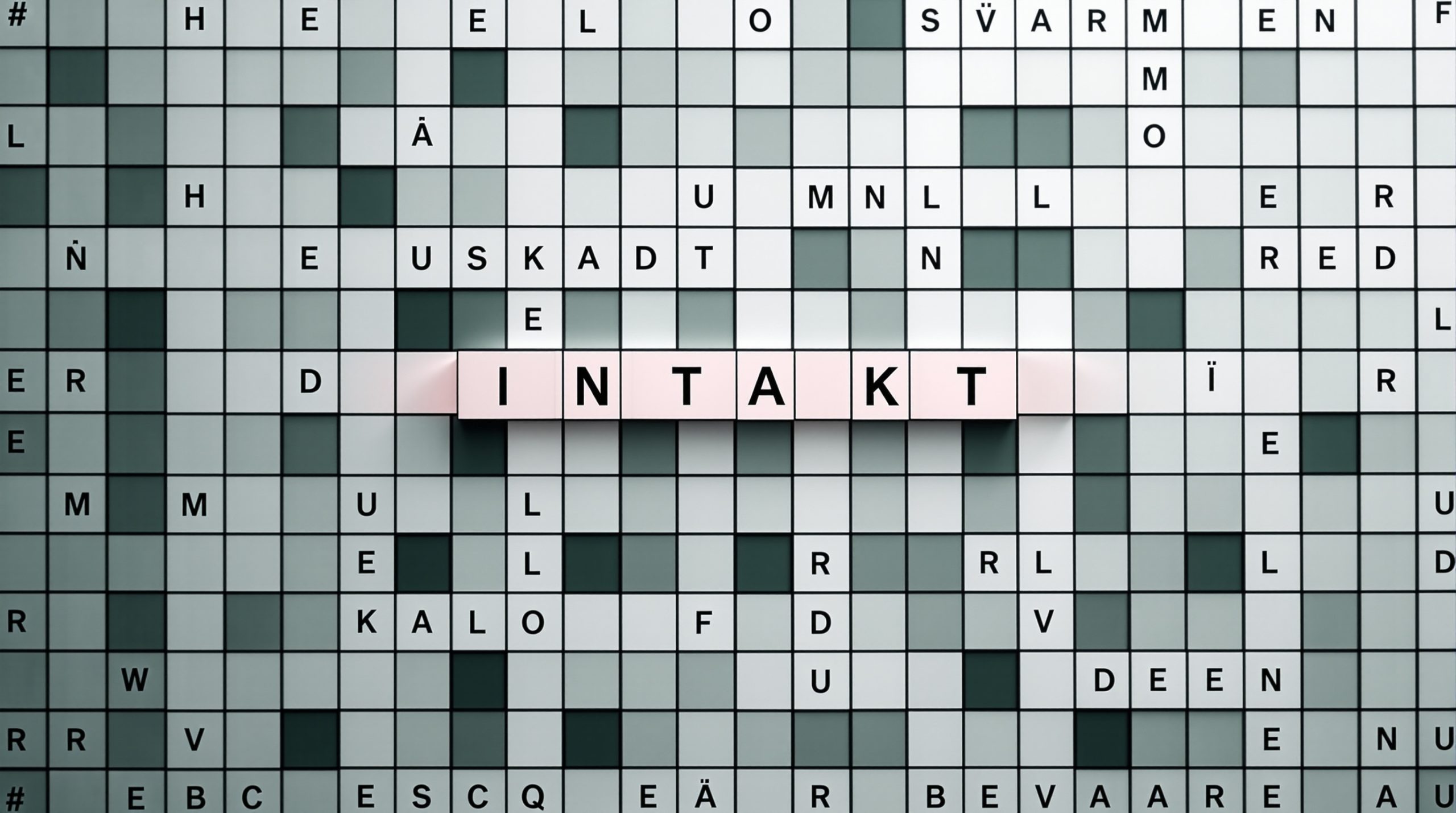intakt i krydsord