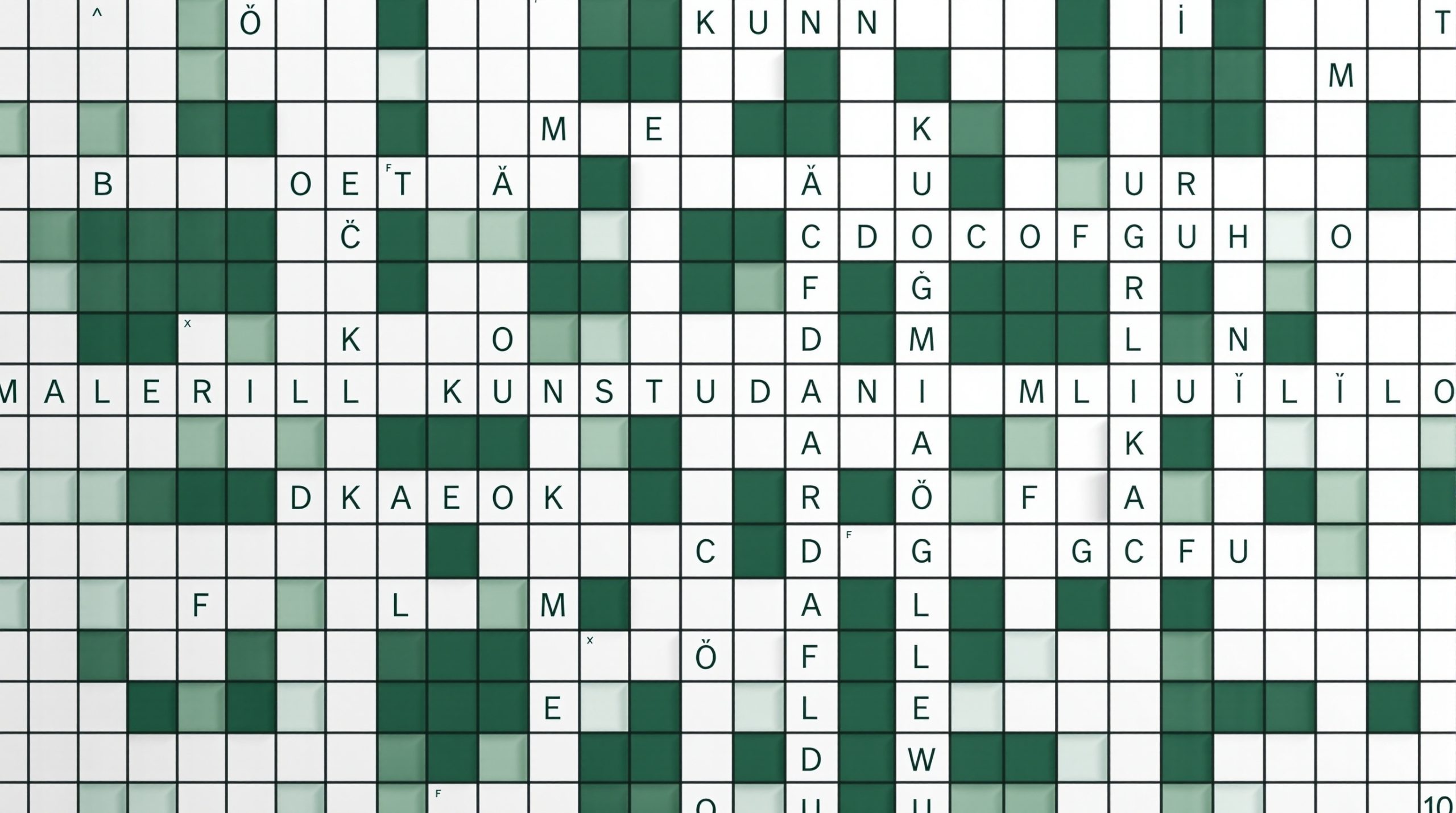 kunst i krydsord