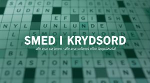 smed i krydsord