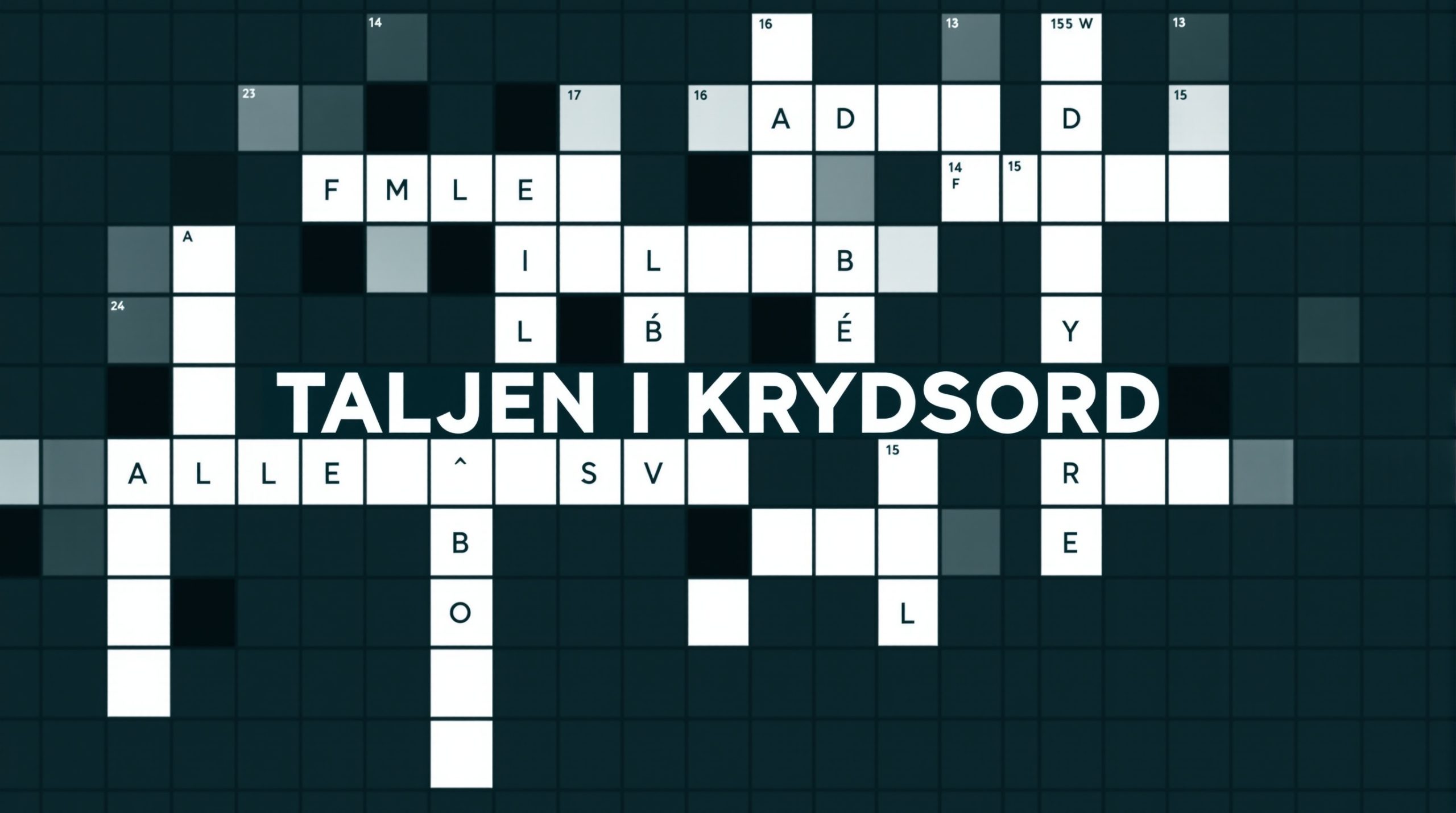 taljen i krydsord