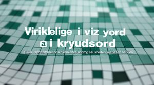 virkelige i krydsord
