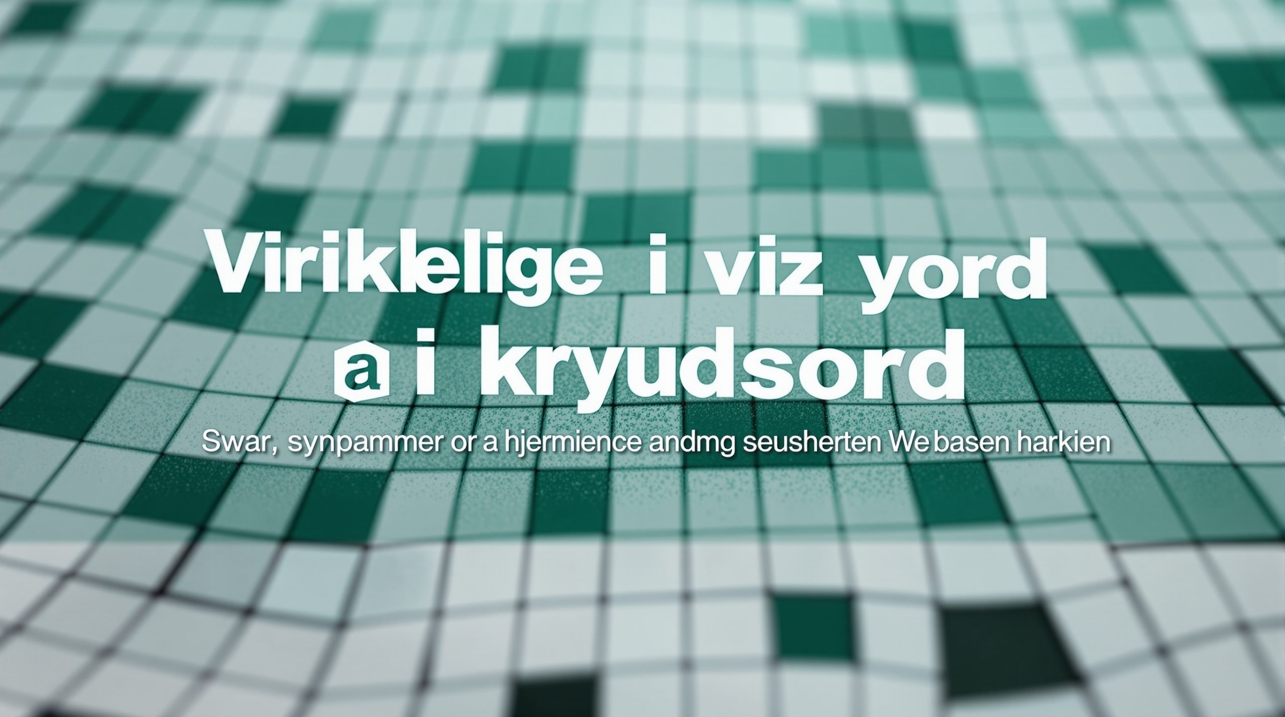 virkelige i krydsord
