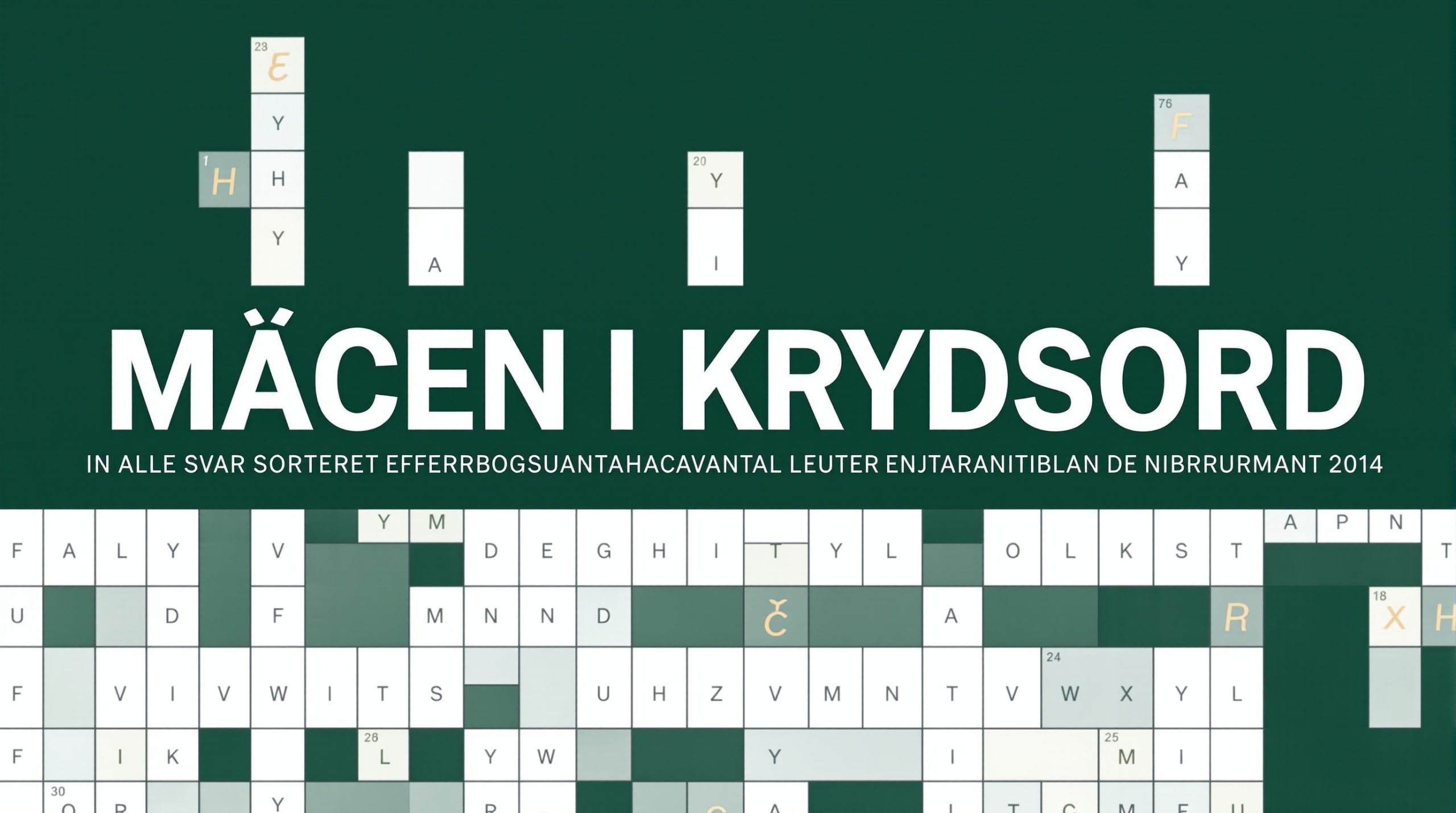 mæcen i krydsord
